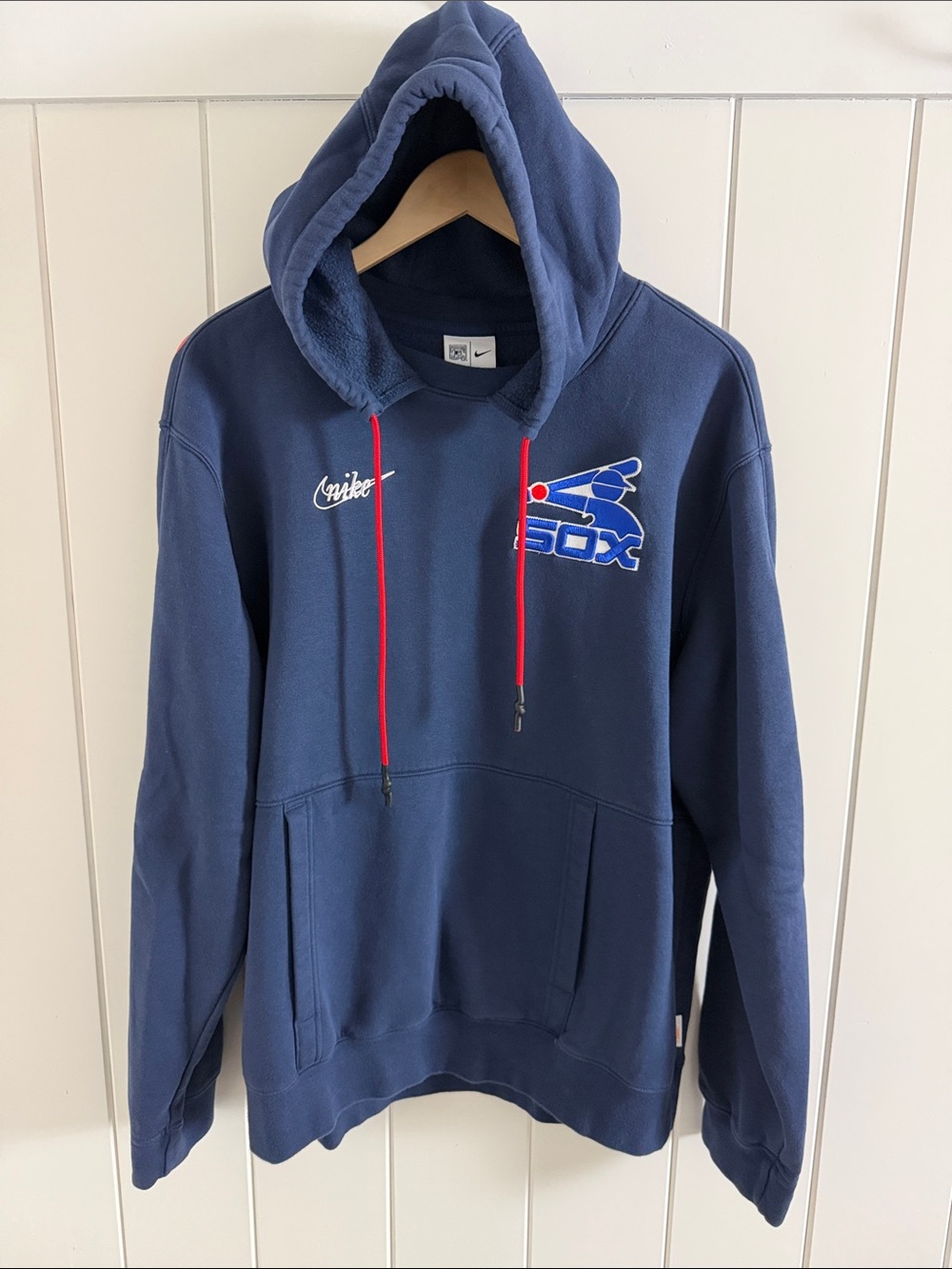 Nike Navy Hoodie Sox Logo - Men's Medium